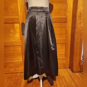 Black and brown high low skirt